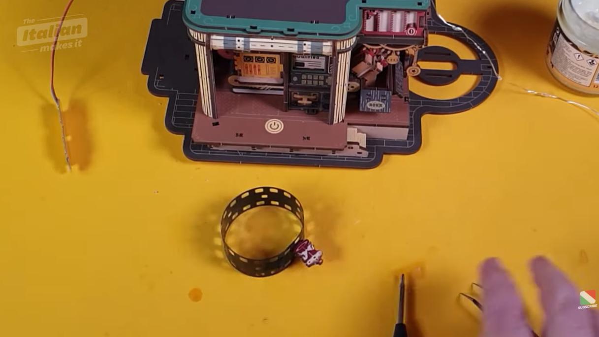 A toy on the conveyor belt