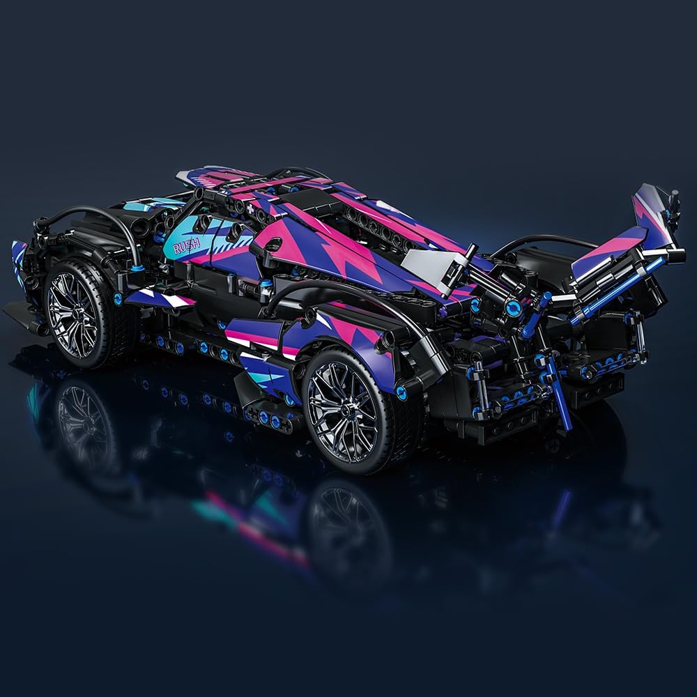 Mesiondy sports car building block toys for boys, 1:14 MOC building block set racing car model, adult building toys, 6 7 8 9 years old boy car-uFunSpace