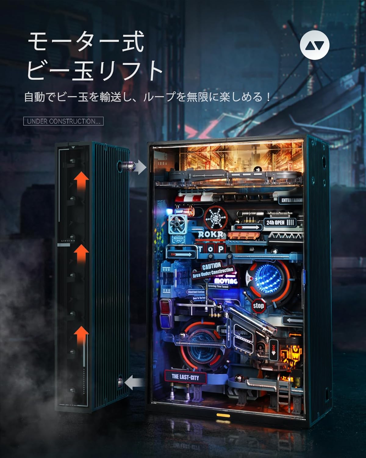 Marble Run Model Building Kit, 3D Puzzles for Adults, DIY Miniature Kit, Ideal Gift for Men and Women-uFunSpace