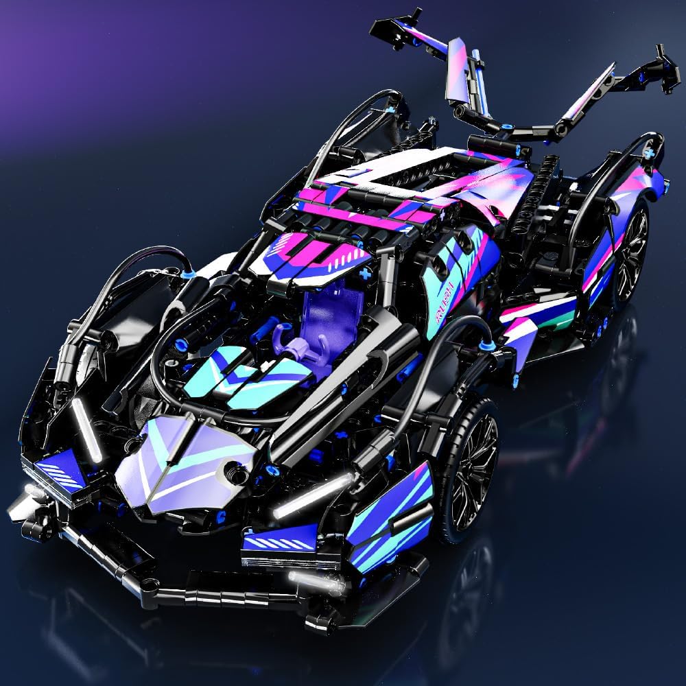 Mesiondy sports car building block toys for boys, 1:14 MOC building block set racing car model, adult building toys, 6 7 8 9 years old boy car-uFunSpace