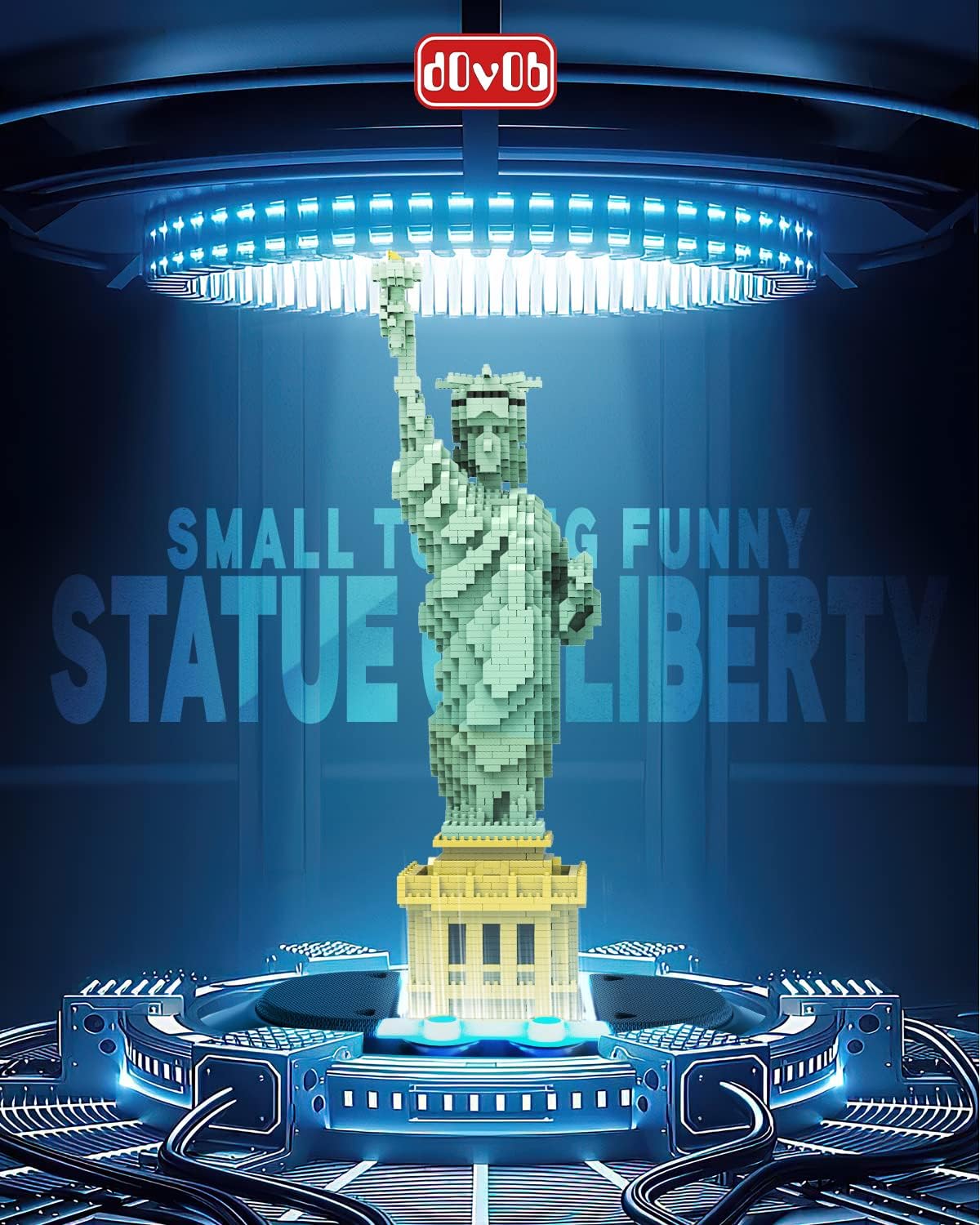 Statue of Liberty Micro Mini Blocks Building Set (2510PCS) - Architectural Model Toys