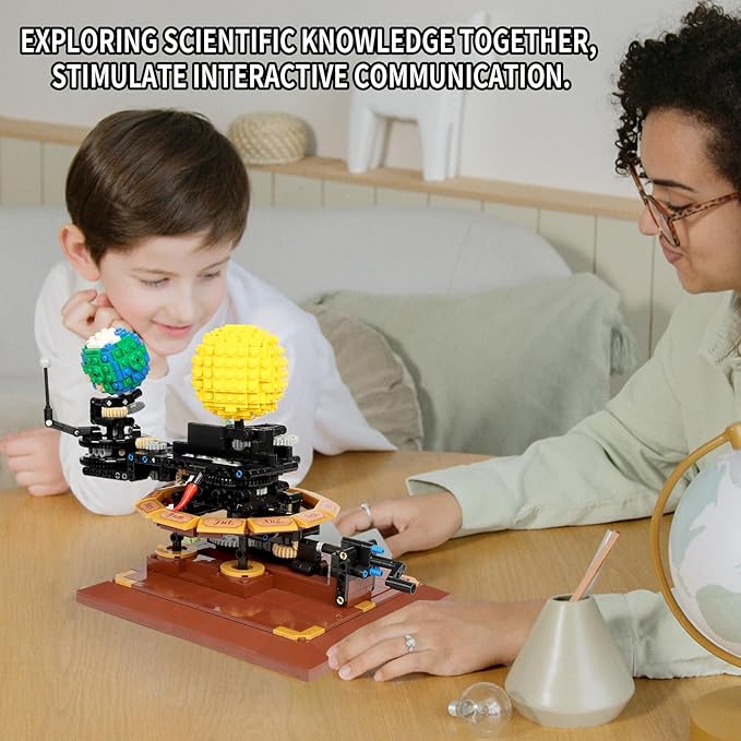 Space Toy Building Sets Icons Solar System Project Kit That Compatible with Legos for Adults 7-9year boy 8-14 Creator Ideas Gift for 10-Year-Old Boys-uFunSpace