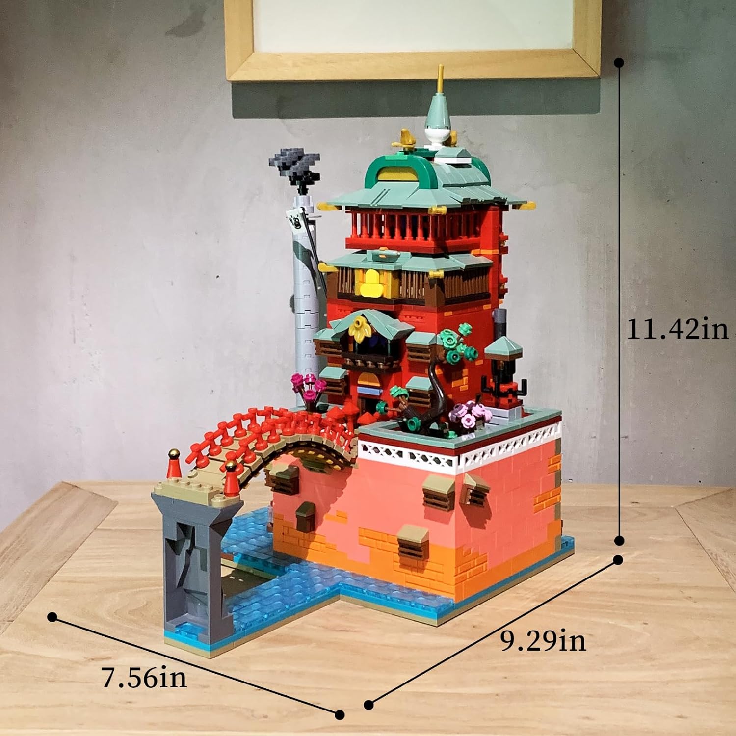 Janpanese Building Street Scene Building Blocks Set for Adults, Creative Temple House Building Kit for Boys and Girls 8-14+ 1826 Pieces-uFunSpace