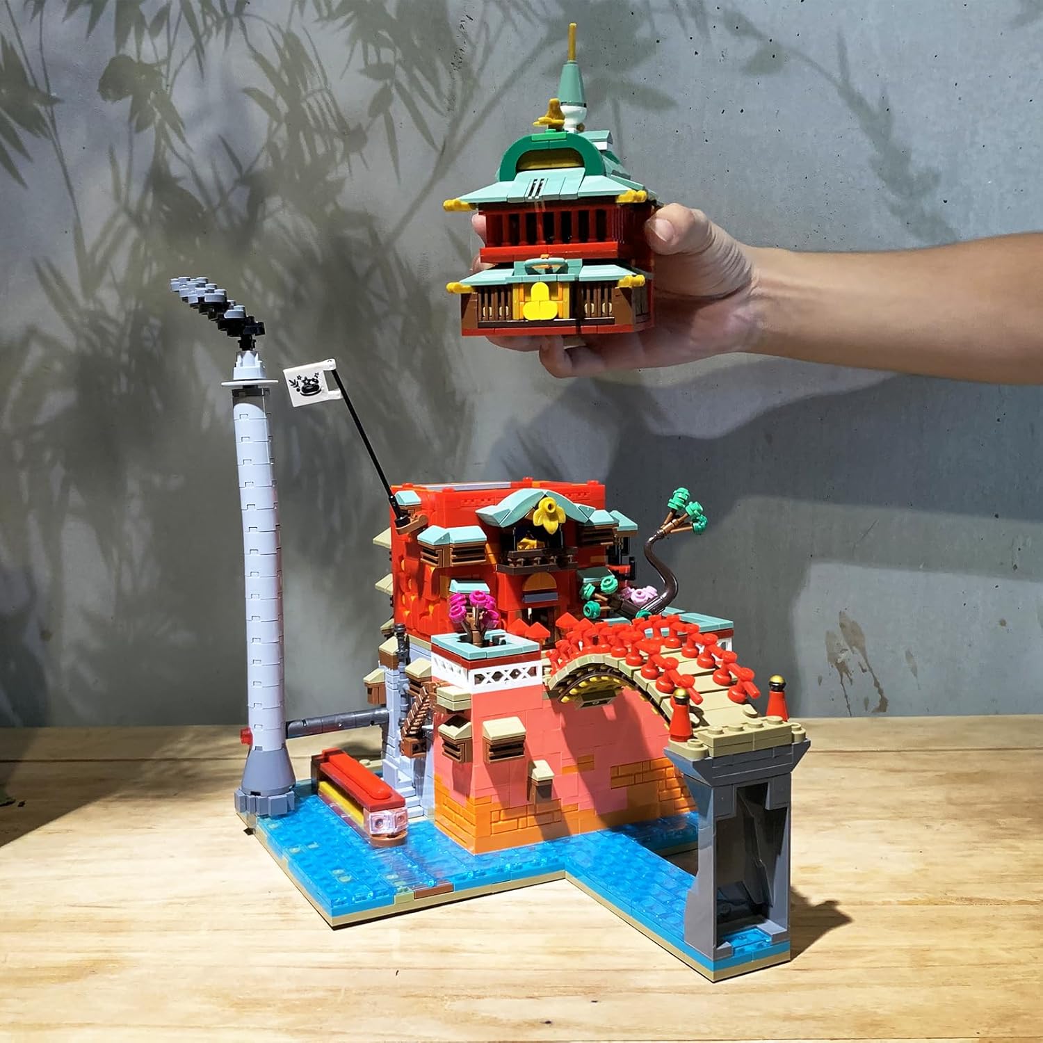 Janpanese Building Street Scene Building Blocks Set for Adults, Creative Temple House Building Kit for Boys and Girls 8-14+ 1826 Pieces-uFunSpace