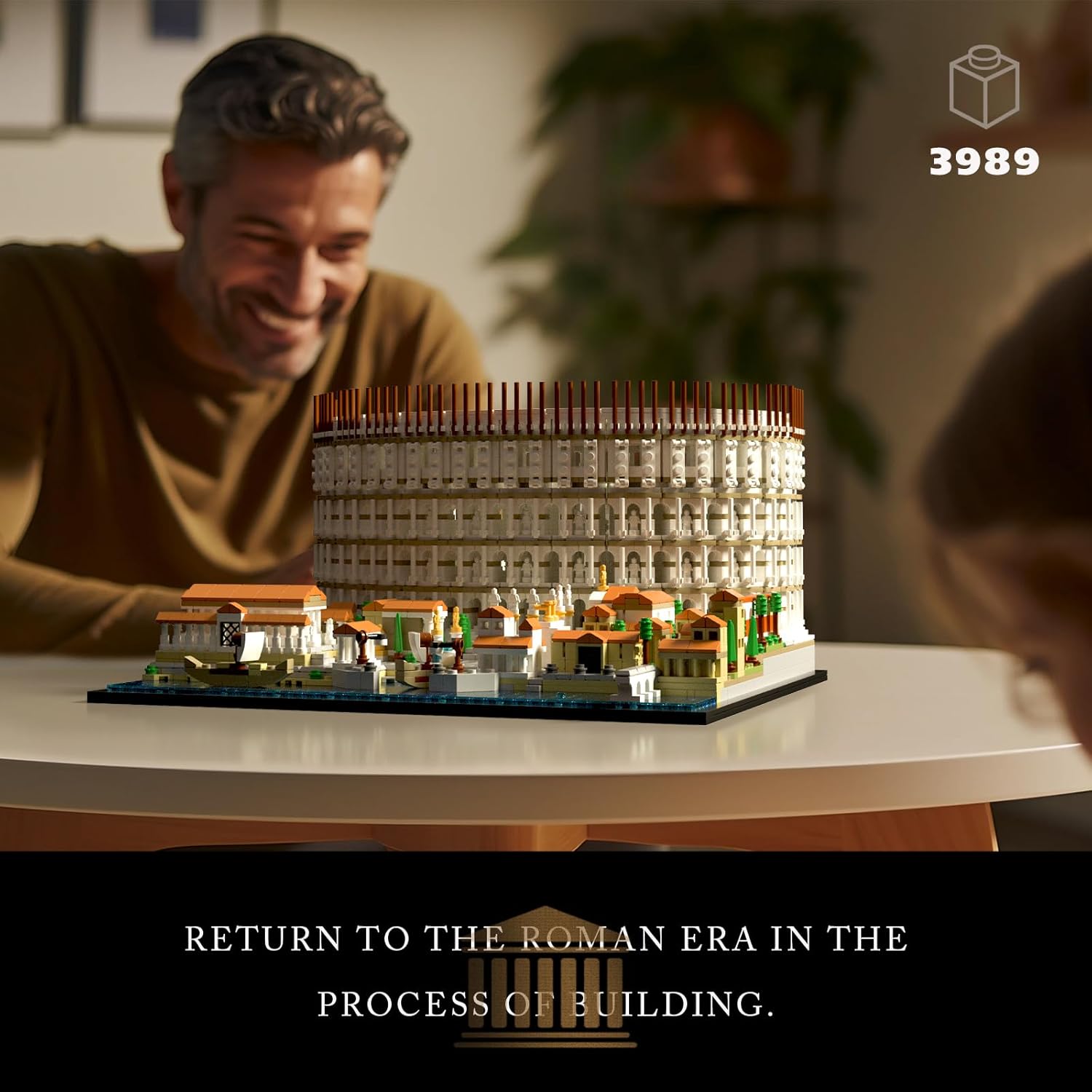 Architecture Colosseum Building Set; Collectible Model for Adults; LEGO Compatible (3989 pieces)