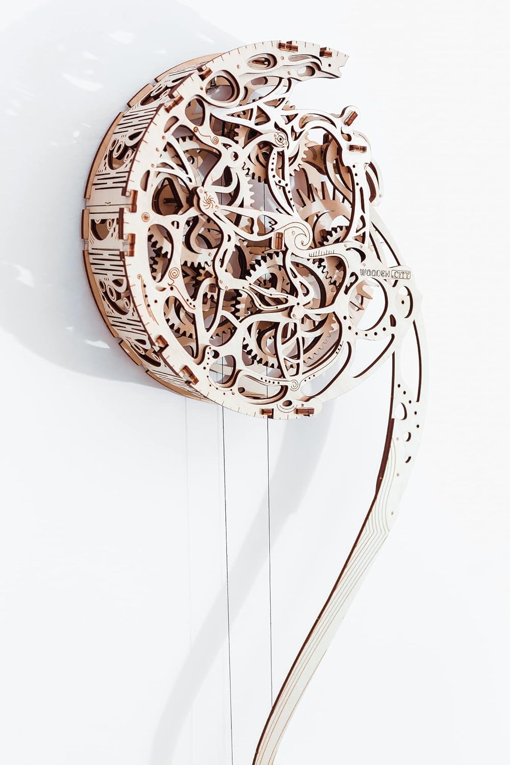 Pendulum Kinetic Wood Sculpture Wall - 3D Wooden Puzzle for Adults - Wooden Kinetic Sculpture – 3D Wood Puzzles for Adults - Wooden Kinetic Wall Art - Kinetic Wall Sculpture-uFunSpace