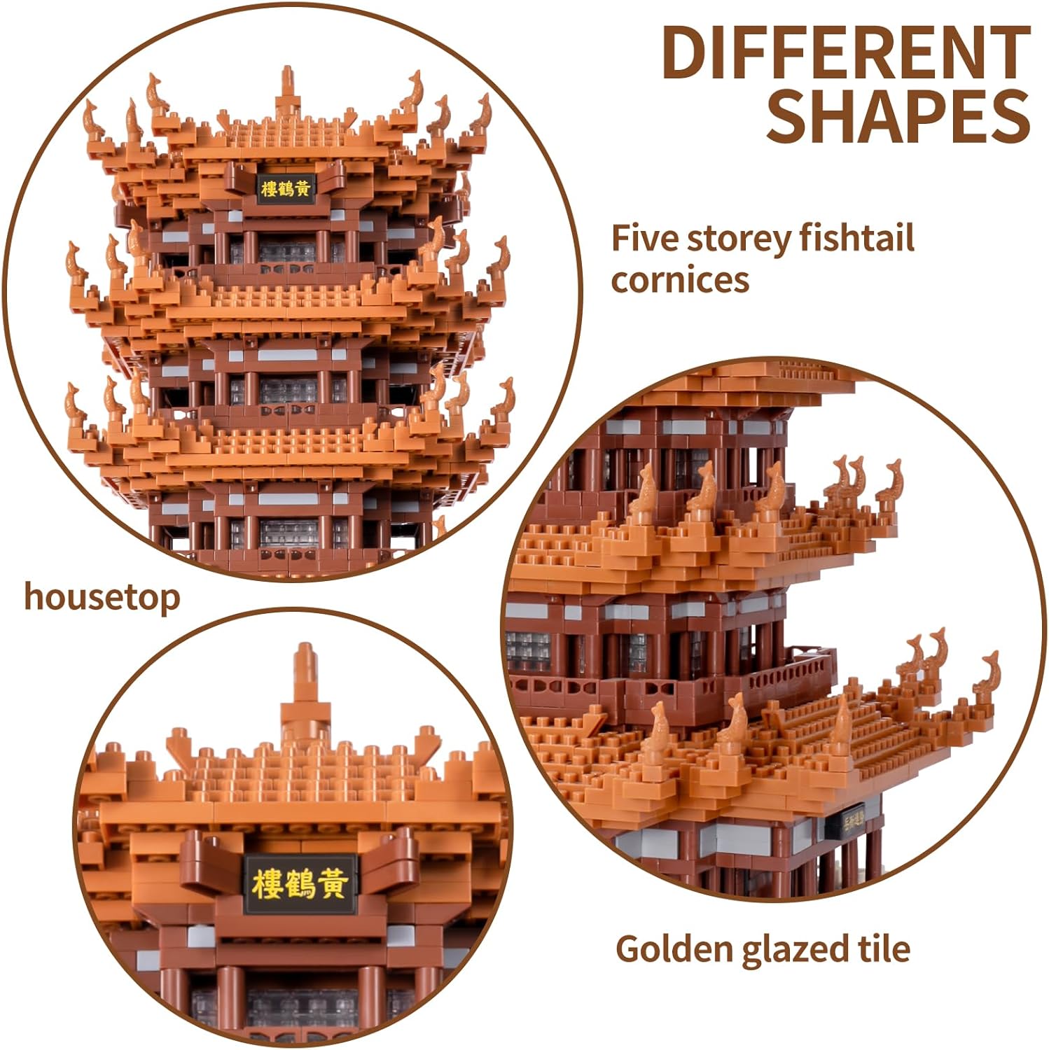 Micro Building Blocks Mini Building Blocks Yellow Crane Tower Building Blocks Set Building Blocks Model Kit Micro Building Blocks Set 9199 Pieces Building Blocks Set, Gift for Kids Teens and Adults Over 14 Years Old-uFunSpace