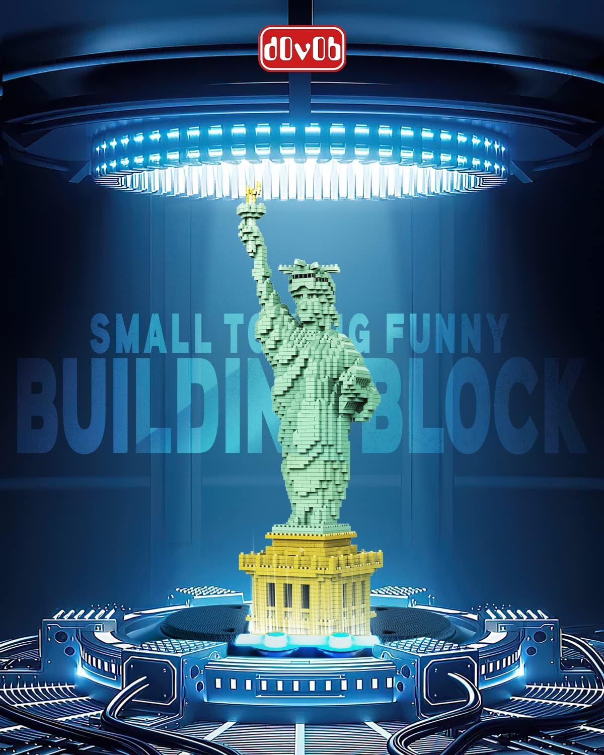 Statue of Liberty Micro Mini Blocks Building Set (2510PCS) - Architectural Model Toys