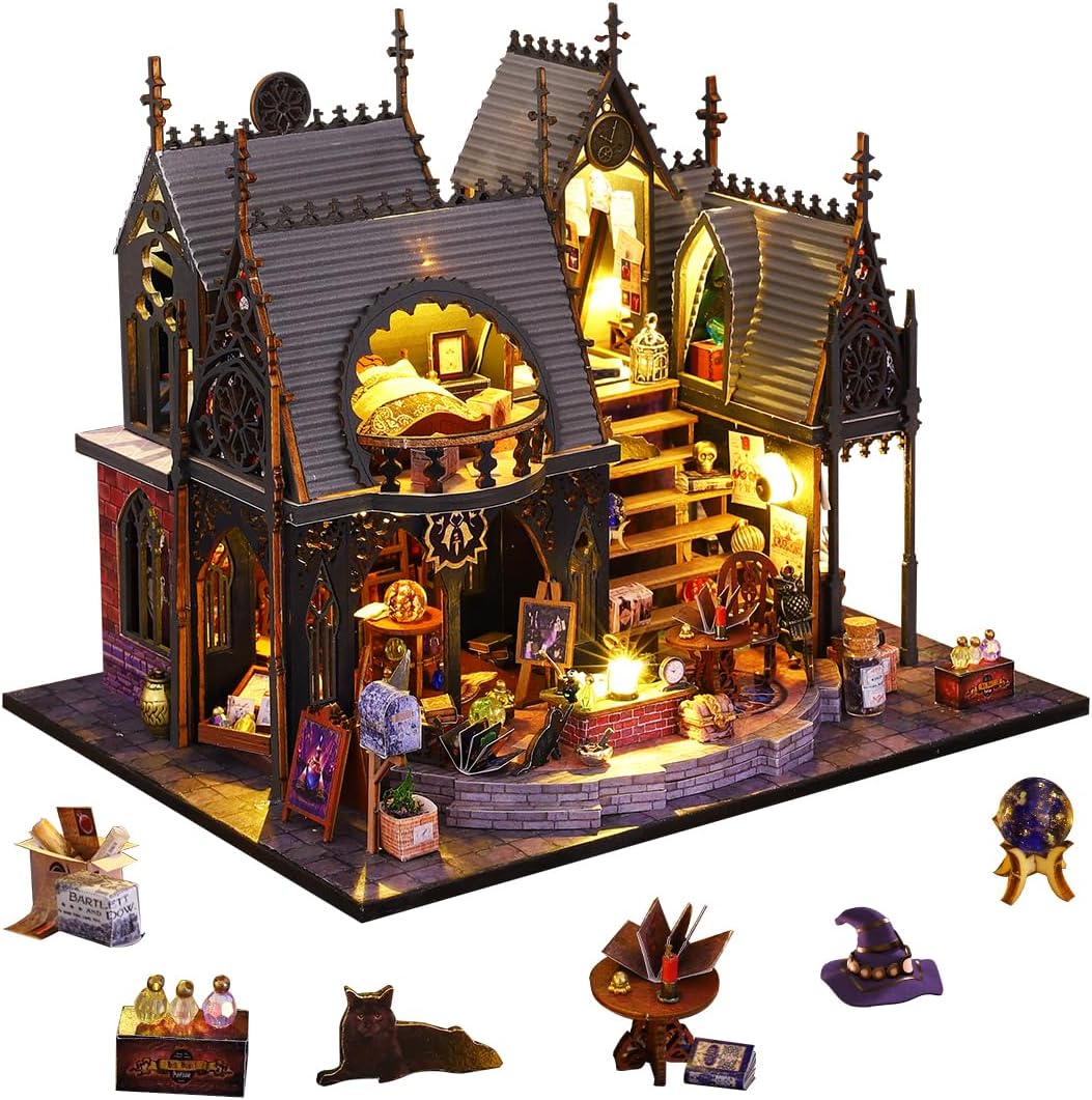 Luna's Magic House DIY miniature kit dimensions and difficulty level-uFunSpace
