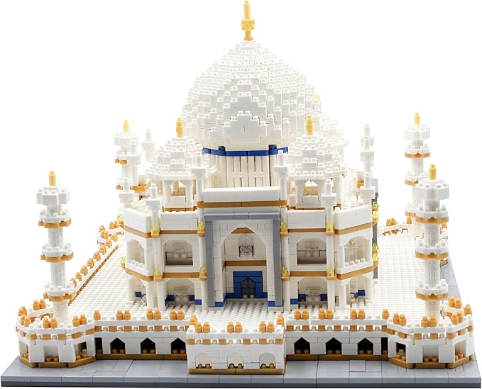 Micro Mini Blocks Taj Mahal Building and Architecture Model Set,(4000Pieces) Toys Gifts for Kid and Adult-uFunSpace