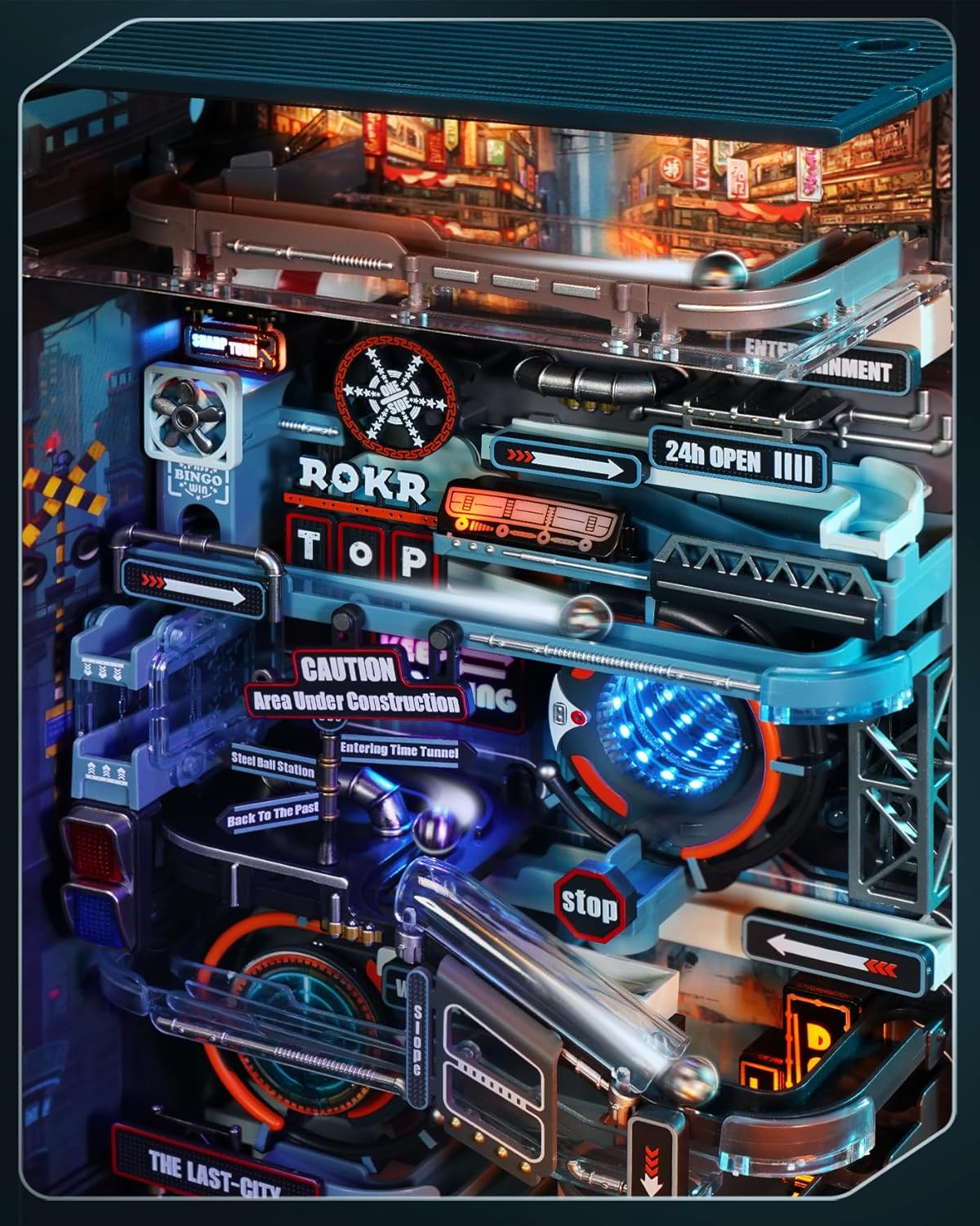 Marble Run Model Building Kit, 3D Puzzles for Adults, DIY Miniature Kit, Ideal Gift for Men and Women-uFunSpace