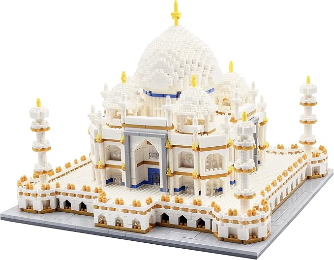 Micro Mini Blocks Taj Mahal Building and Architecture Model Set,(4000Pieces) Toys Gifts for Kid and Adult-uFunSpace