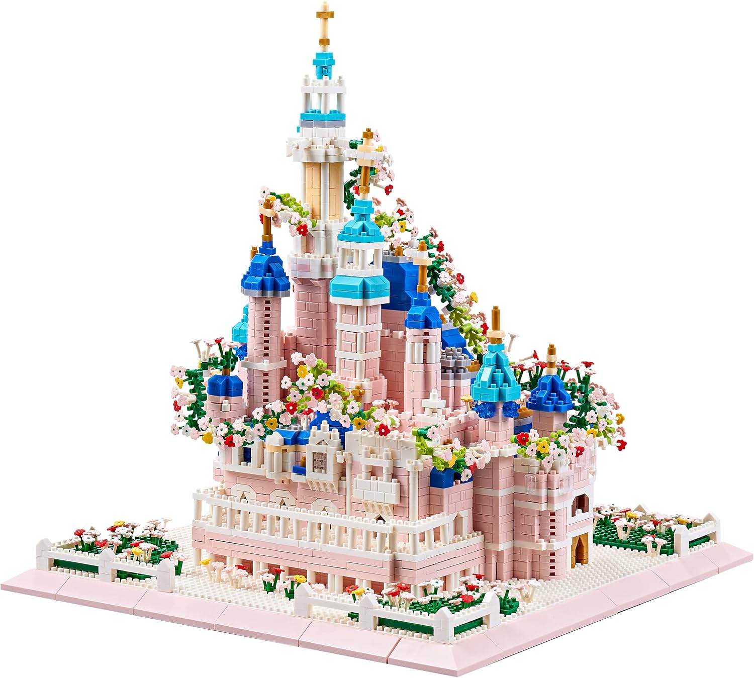 Building Castle and Flower Series Model Building Blocks Set, More than 4000 Pieces for Adults and Teens, Miniature Building Blocks, Building Set - Upgraded Version-uFunSpace