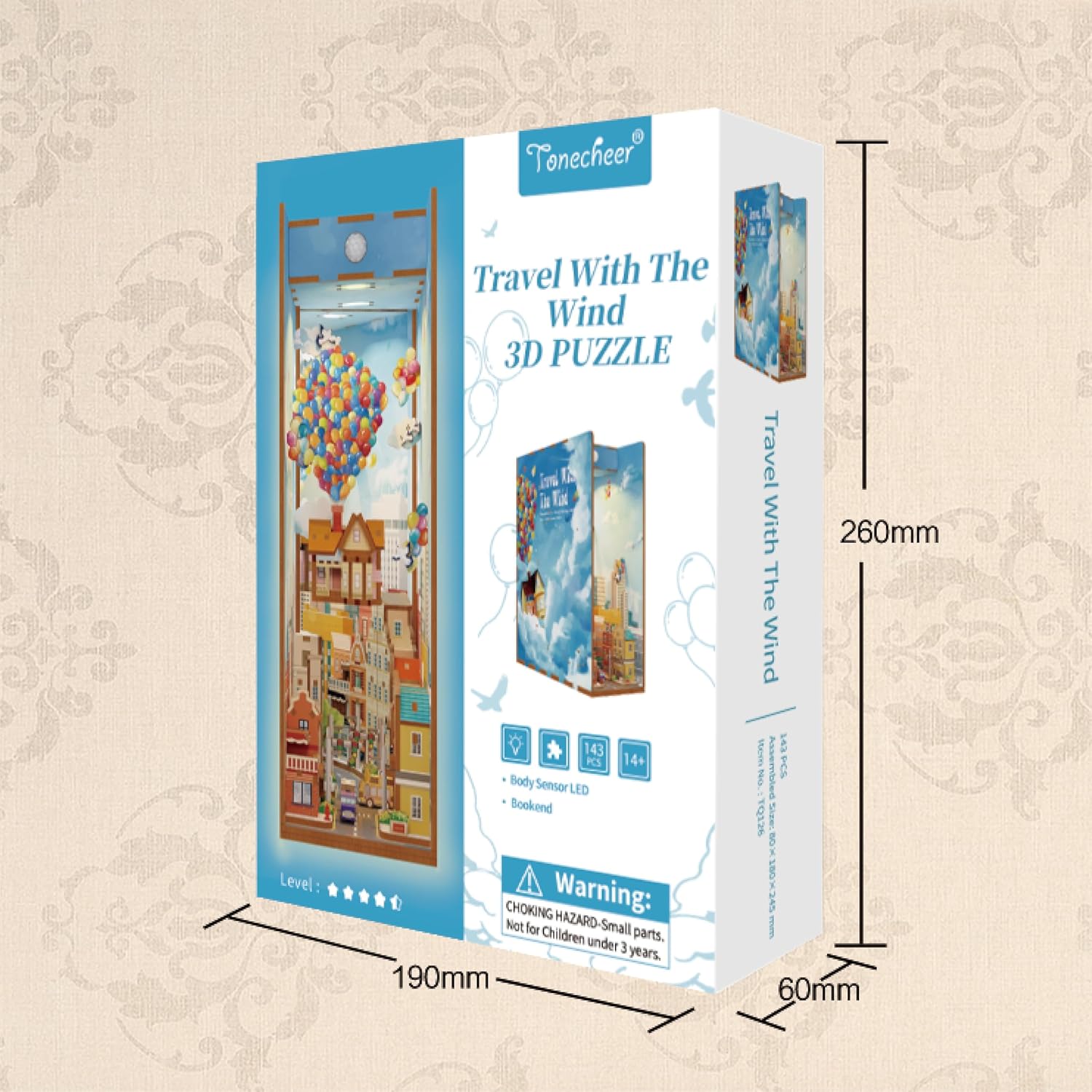 Travel with The Wind 3D Puzzle Packaging - 190×90×260mm-uFunSpace