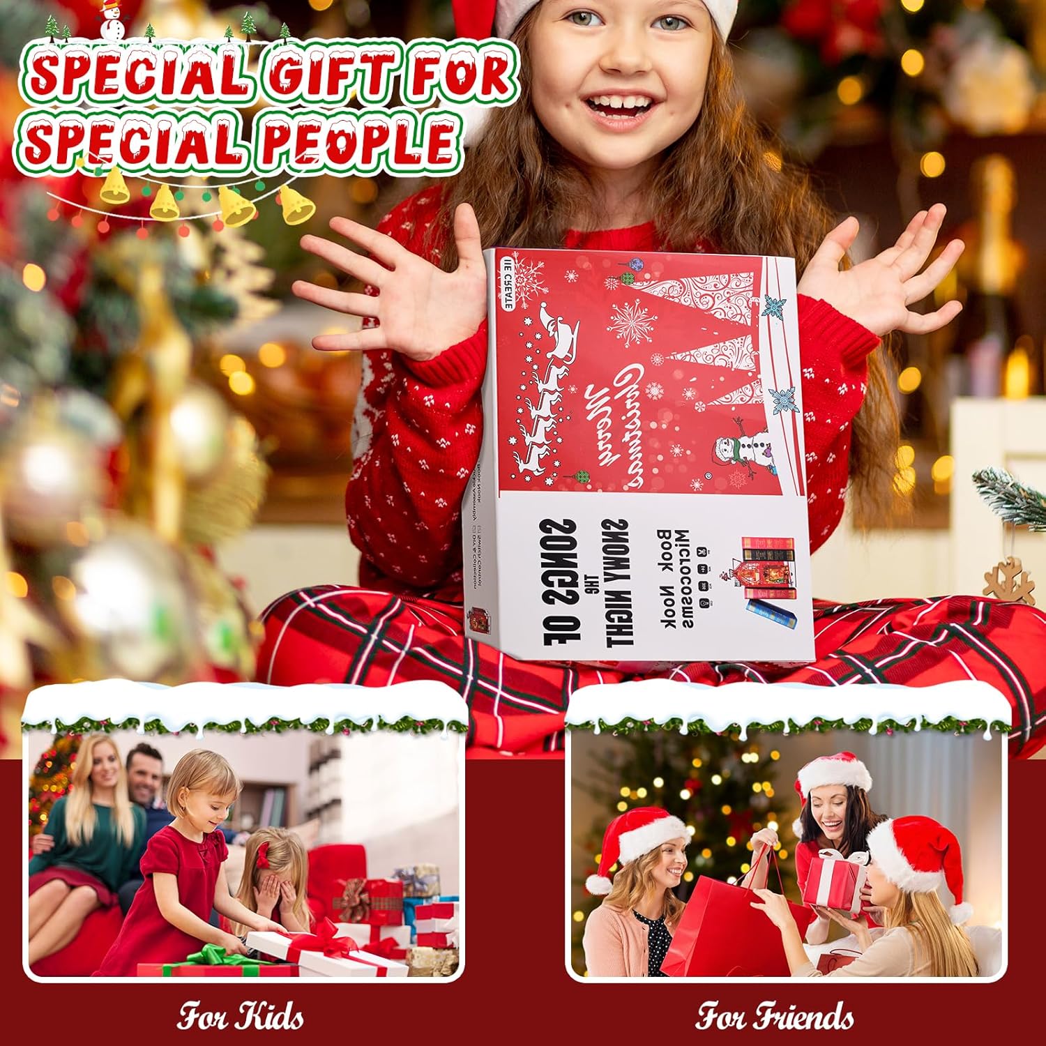 Christmas themed 3D puzzle gift box for kids and friends holiday present-uFunSpace