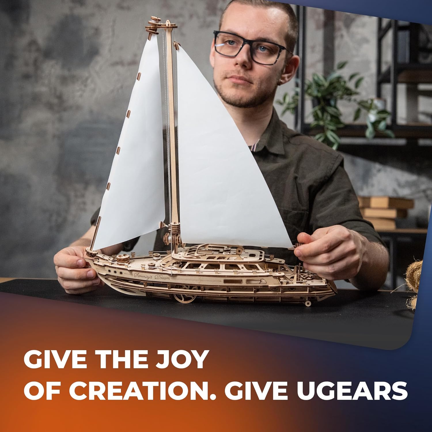 Serenity’s Dream Model Yacht - Model Ships Kits for Adults - Wooden Models to Build for Adults - 3D Puzzles Adult Ship Model Kit - DIY Wooden Model Boats for Enthusiasts-uFunSpace