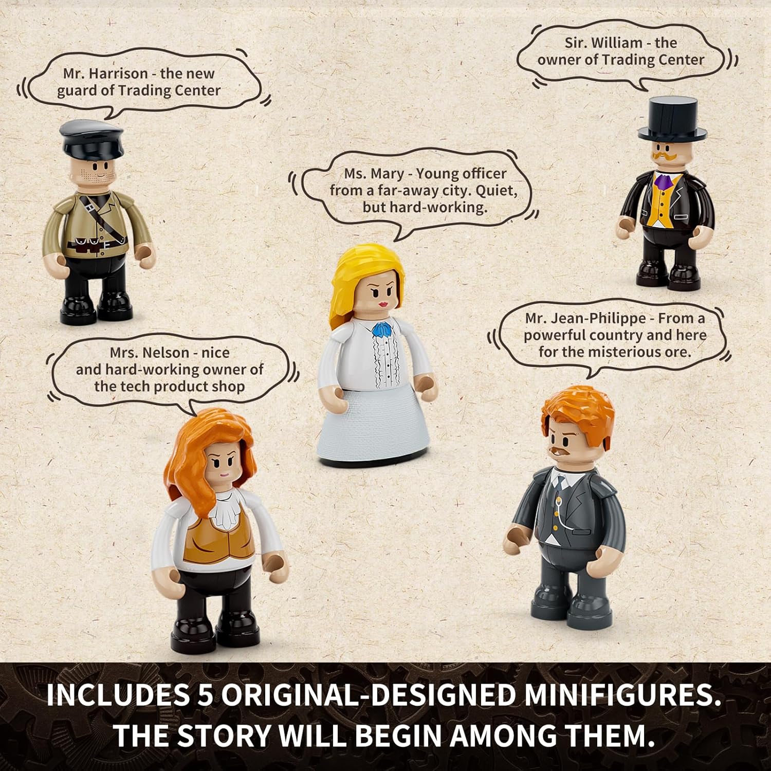 Steampunk Trading Center Lighting Building-Bricks Set - Steampunk World Architecture Model LED Light Construction Building Set 2680 Pcs for Adults and Teen-uFunSpace