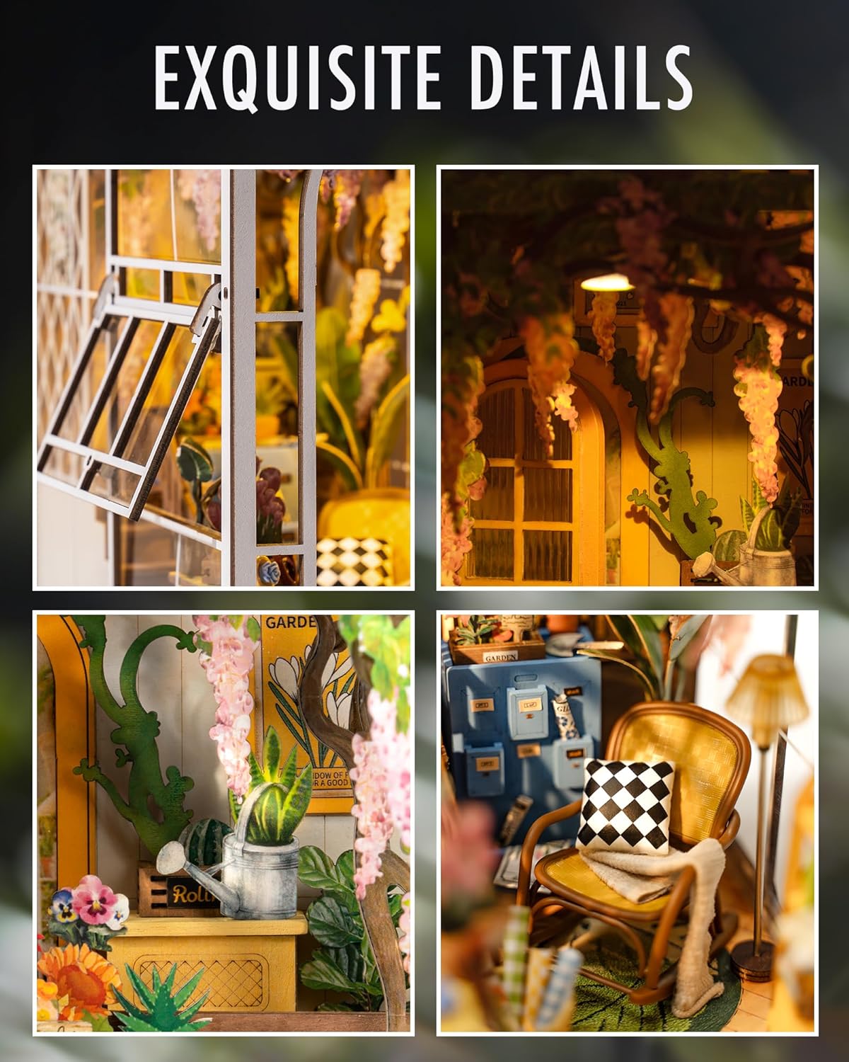 Intricate Interior Details - Miniature Furniture and Botanical Decor-uFunSpace