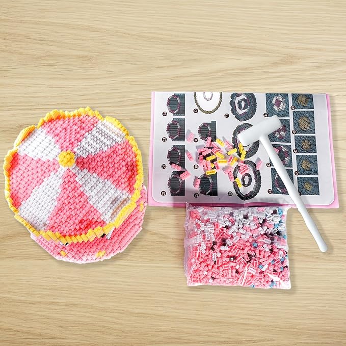 3D Carousel Mini Building Blocks Set, DIY Educational Particle Puzzle Building Bricks Toy Kits, 8900 PCS DIY Model Building Kits Toy Gifts for Kids Desk Decor for Boys/Girls-uFunSpace