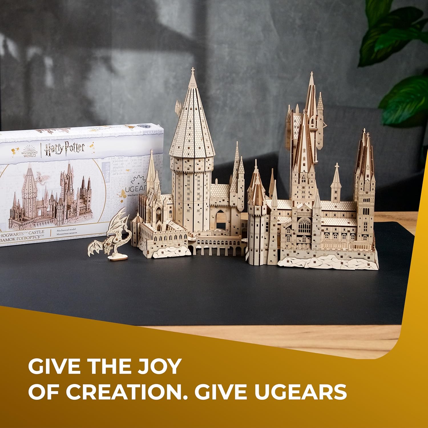 Harry Potter Hogwarts Castle Building Blocks for Adults - Harry Potter Wooden Puzzle for Teens - 3D Jigsaw Puzzles for Adults - Harry Potter Castle Model-uFunSpace