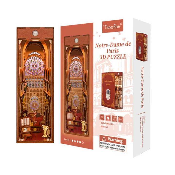 3D Wooden Puzzle DIY Book Nook Kit (Notre-Dame de Paris)