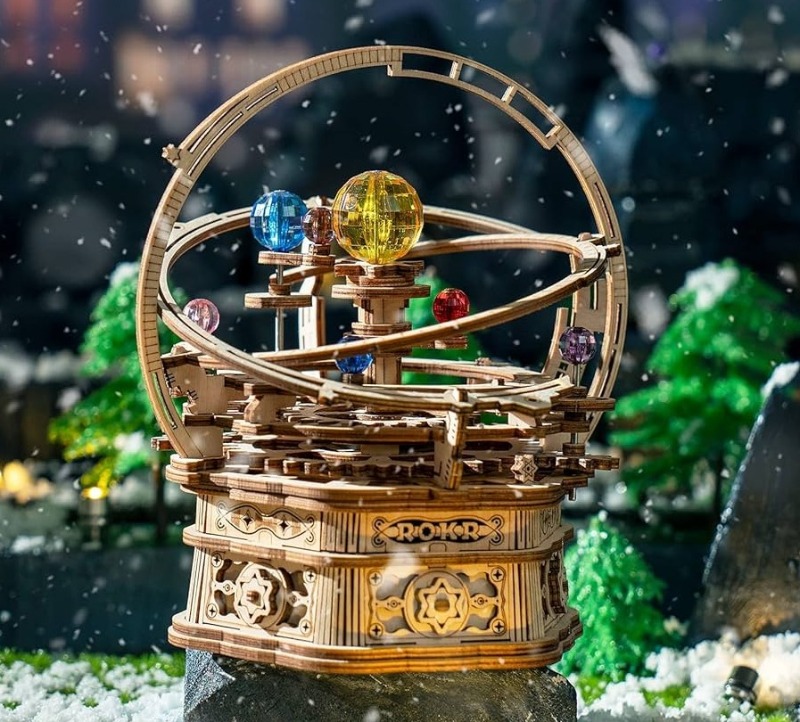 ROKR 3D Wooden Puzzles for Adults Mechanical Music Box-Starry Night, DIY  Rotating Music Box Model Building Kits for Teens, DIY Crafts/Hobbies/Gifts  Desk Decor for Boys Ages 14+ (Starry Night) : Amazon.in: Toys