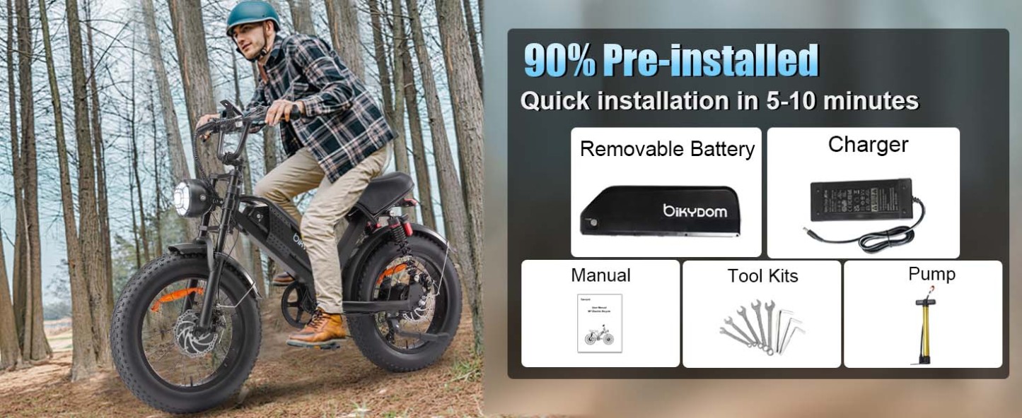 Electric Bike for Adults, Up to 80/110KM Range & 45KM/H Speed, 2000W Peak Motor 7 Speed Gearing with All-Terrain 4.0" Fat Tires E Bike, Electric Dirt Bike, Full Suspension City Bicycles for Outdoor