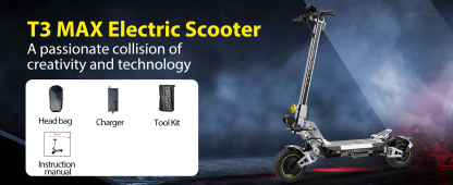 Electric Scooter for Adults 5600W Power Dual Motor Top Speed 50 MPH 50 Miles Range 60V/35AH Lithium Battery 10.5 Off Road Tire Sport E-Scooter for Daily Commuting with Steering Damper (UL 2272tested)