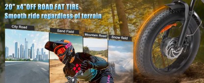 Electric Bike for Adults, Up to 80/110KM Range & 45KM/H Speed, 2000W Peak Motor 7 Speed Gearing with All-Terrain 4.0" Fat Tires E Bike, Electric Dirt Bike, Full Suspension City Bicycles for Outdoor