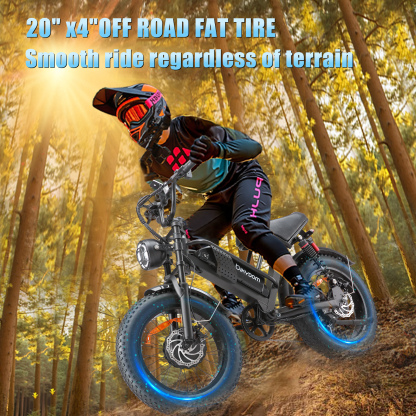 Electric Bike for Adults, Up to 80/110KM Range & 45KM/H Speed, 2000W Peak Motor 7 Speed Gearing with All-Terrain 4.0" Fat Tires E Bike, Electric Dirt Bike, Full Suspension City Bicycles for Outdoor