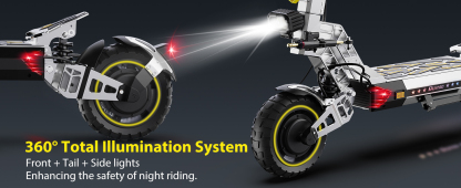 Electric Scooter for Adults 5600W Power Dual Motor Top Speed 50 MPH 50 Miles Range 60V/35AH Lithium Battery 10.5 Off Road Tire Sport E-Scooter for Daily Commuting with Steering Damper (UL 2272tested)