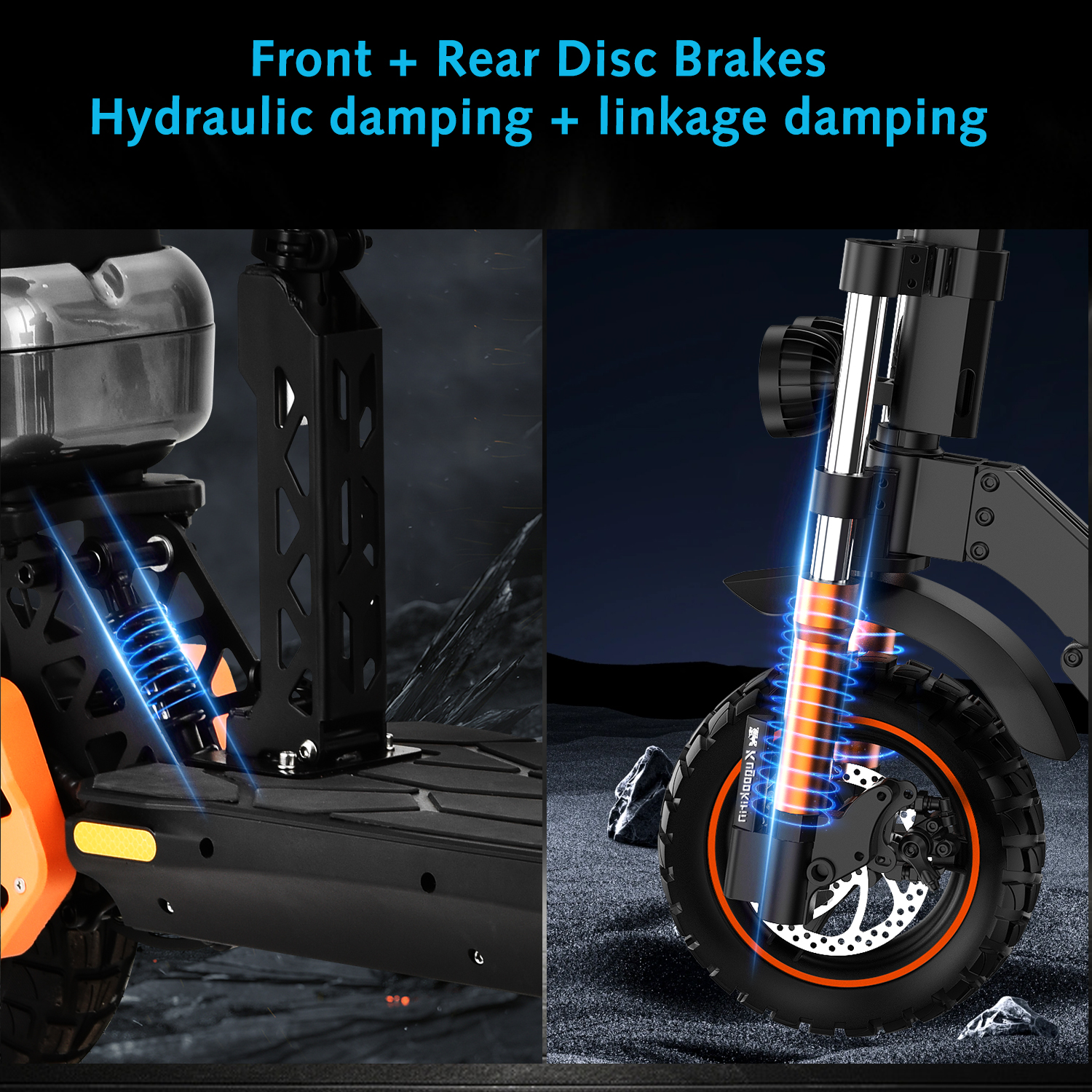 Electric Scooter Adults, 1600 W Motor Up to 35 Mph & 50 Miles Range, 48V 20.8AH Battery, 11" Off Road Tire Folding E-Scooter, Kick Scooter with Detachable Seat for Commuter Outdoor