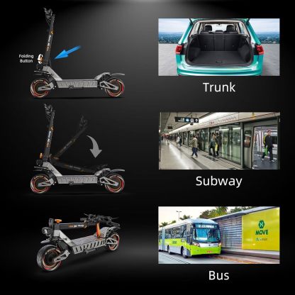 5600W Electric Scooter Adults, Dual Motors Up to 50 MPH 50 Miles Range 60V/27AH Lithium Battery 11" Off Road Tires Heavy Duty Sport Escooter with Steering Damper 440lbs Max Loading, UL-2272 Certified