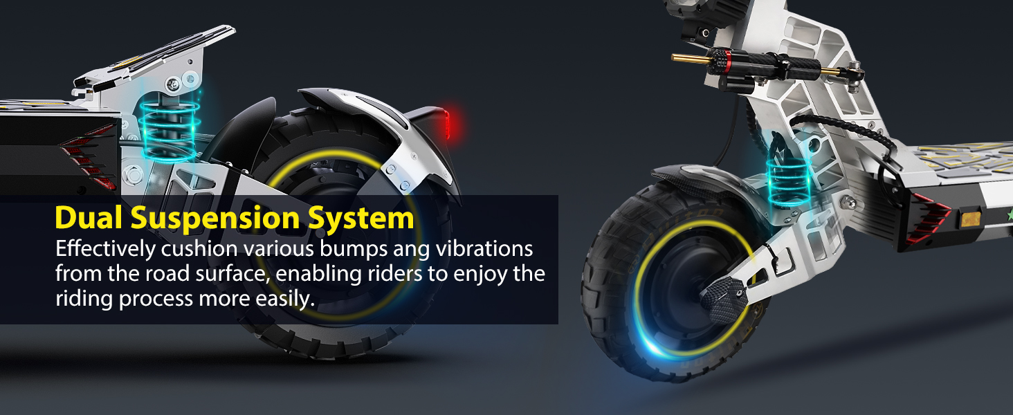 Electric Scooter for Adults 5600W Power Dual Motor Top Speed 50 MPH 50 Miles Range 60V/35AH Lithium Battery 10.5 Off Road Tire Sport E-Scooter for Daily Commuting with Steering Damper (UL 2272tested)