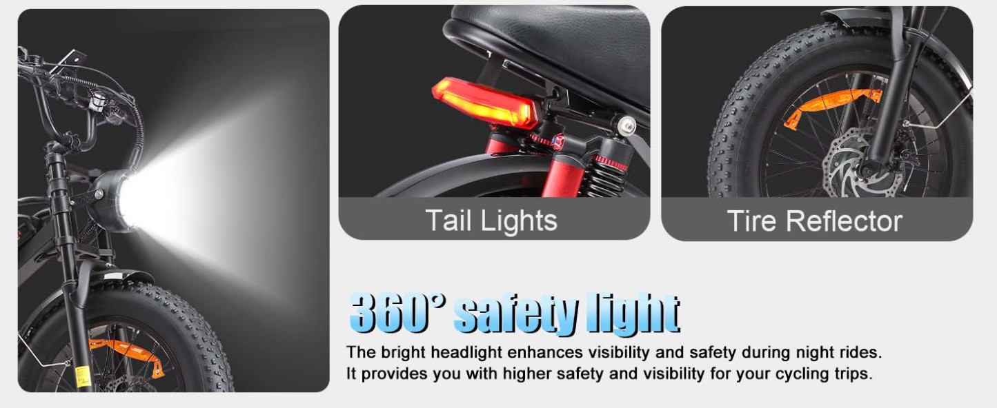 Electric Bike for Adults, Up to 80/110KM Range & 45KM/H Speed, 2000W Peak Motor 7 Speed Gearing with All-Terrain 4.0" Fat Tires E Bike, Electric Dirt Bike, Full Suspension City Bicycles for Outdoor