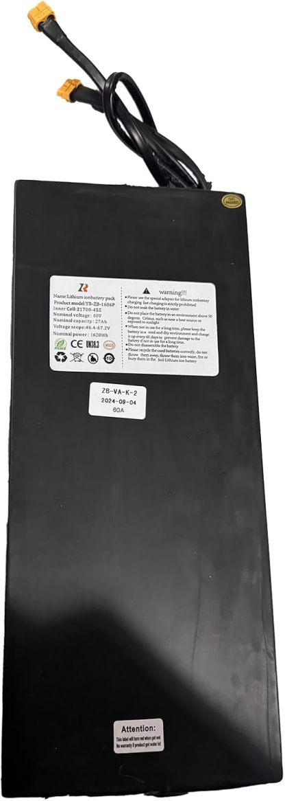 60V27Ah Rechargeable Battery for M6MAX Scooter