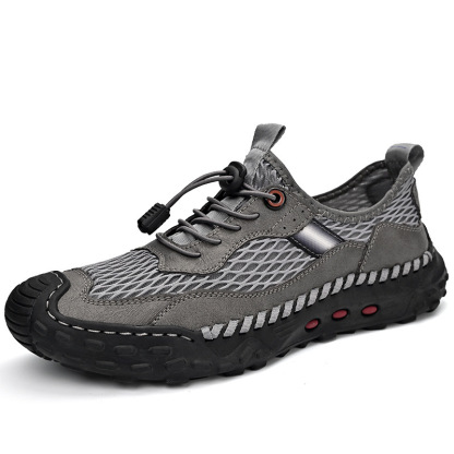 🔥On This Week Sale 70% OFF🔥Men's Breathable Mesh Sneakers- Waterproof, Non-Slip Casual Shoes with Adjustable Drawstring for Outdoor, Beach & Sports