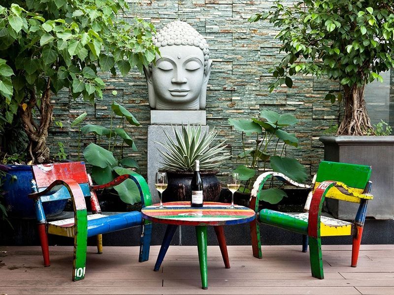 Coloured Low Lounger-Garden Furniture Centre-LowRange,Metal Furniture,Loungers & Daybeds,Upcycled Furniture,Ranges,Metal Garden Ornaments,Think Outside Range Ranges,Gifts,Loungers,Metal Loungers Loungers-{collection_title}