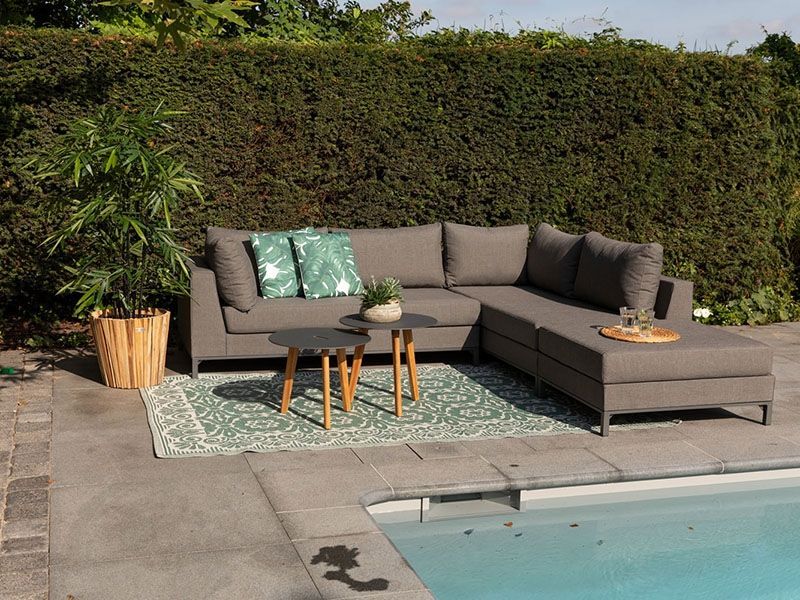 Sicilie Corner Sofa Unit | Right-Garden Furniture Centre-HighRange,Outdoor Lounging,Outdoor Furniture,Metal Furniture,Corner Lounge Units,Sicilie Range,Metal,Metal Sofas-{collection_title}