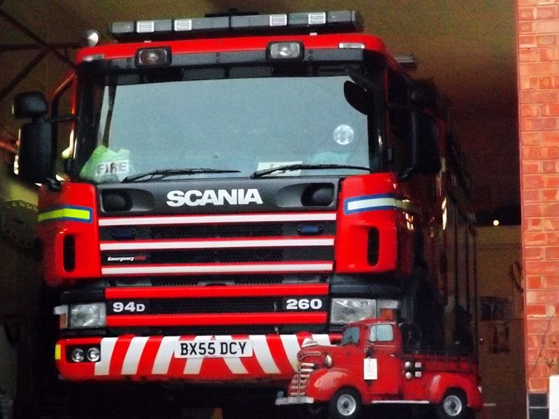 Pumper The Fire Truck -Garden Furniture Centre-48Hour Dispatch,MidInstock,instock,MidRange,Ornaments,Accessories,Ranges,Think Outside Range,Metal Garden Ornaments,Novelty Drinks Coolers,Think Outside Range Ranges,Ornaments Accessories-{collection_title}