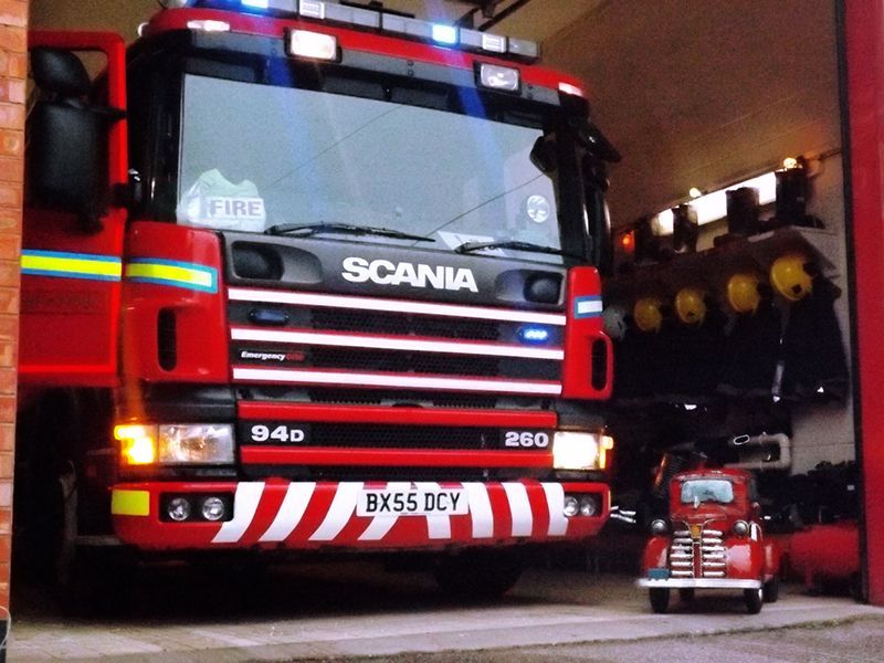 Pumper The Fire Truck -Garden Furniture Centre-48Hour Dispatch,MidInstock,instock,MidRange,Ornaments,Accessories,Ranges,Think Outside Range,Metal Garden Ornaments,Novelty Drinks Coolers,Think Outside Range Ranges,Ornaments Accessories-{collection_title}