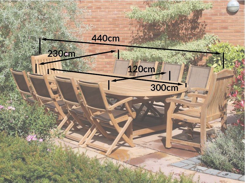 Chunky Rectangular 3m Table & 10 Chair Set | FSC® Certified