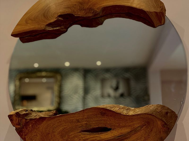 Vero Round Mirror-Garden Furniture Centre-Ornaments,Root,LowRange,Indoor Accessories,Reclaimed Furniture,Ornaments Accessories,Accessories,Mirrors-{collection_title}