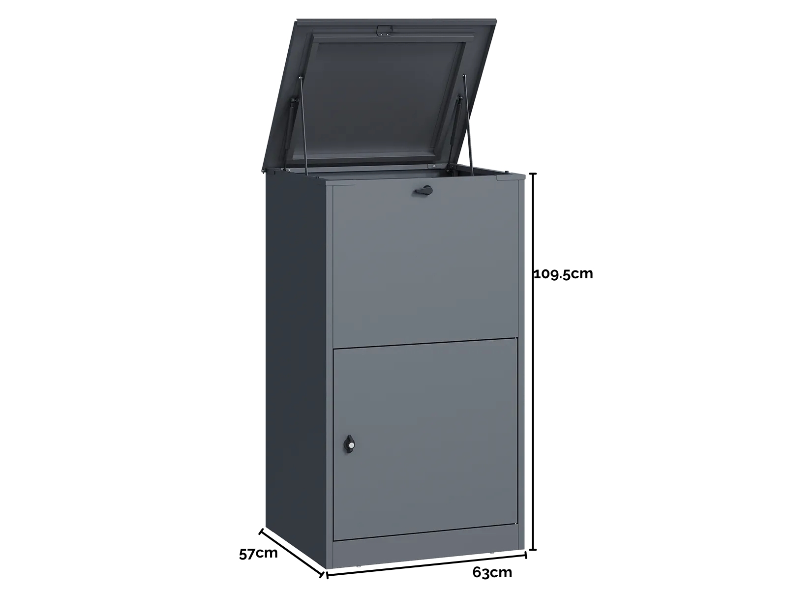 Top Opening Lockable Home Parcel Box | Anthracite
