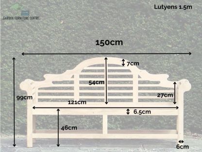 Lutyens 1.5m Bench | FSC® Certified 