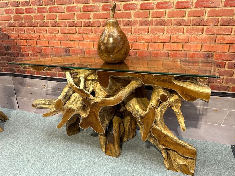 Naga Console Side Table -Garden Furniture Centre-Root,MidRange,Conservatory,Reclaimed Furniture,Indoor Accessories,Teak,Tables,Teak Tables-{collection_title}