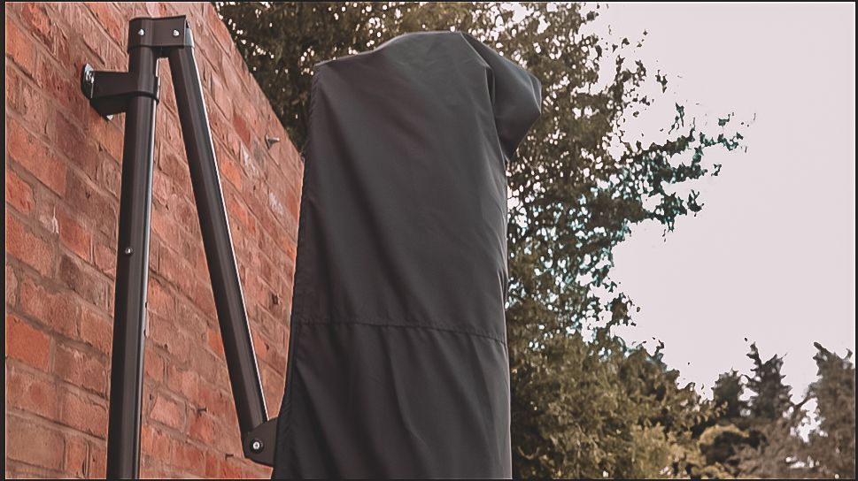 Turino Wall Parasol | Damaged Box-Garden Furniture Centre-MidInstock,instock,MidRange,Parasols,Cantilever Parasols Parasols,Wall Mounted Parasols Parasols,Wall Mounted Parasols,Sale,Ex-Display,Showroom exdis-{collection_title}