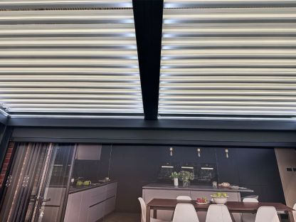 Eclipse 3 X 4m LED Motorised Pergola | Wall Mounted
