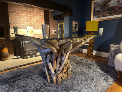 Ace Reclaimed Teak Root Square Dining Table