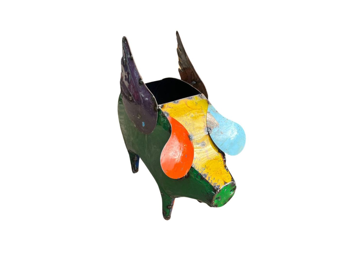 Barnyard Flying Pig Planter 